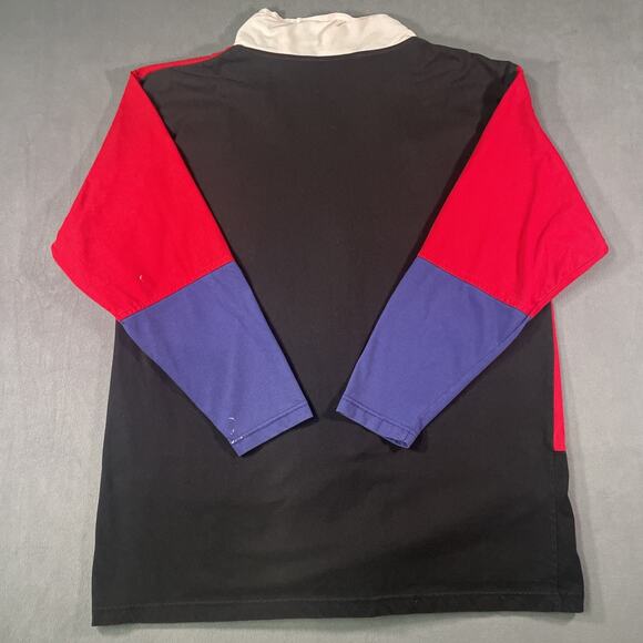 Richard Simmons Vtg Jacket Womens 18W Black Red Blue White Knit Full Zip Pocket - Picture 10 of 12